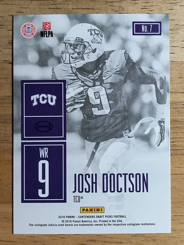 2016 Panini Contenders Draft Picks Game Day Tickets #7 Josh Doctson