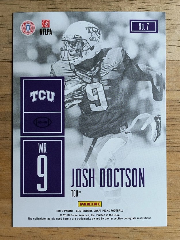 2016 Panini Contenders Draft Picks Game Day Tickets #7 Josh Doctson