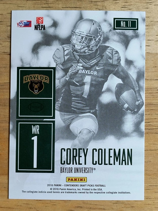 2016 Panini Contenders Draft Picks Game Day Tickets #11 Corey Coleman