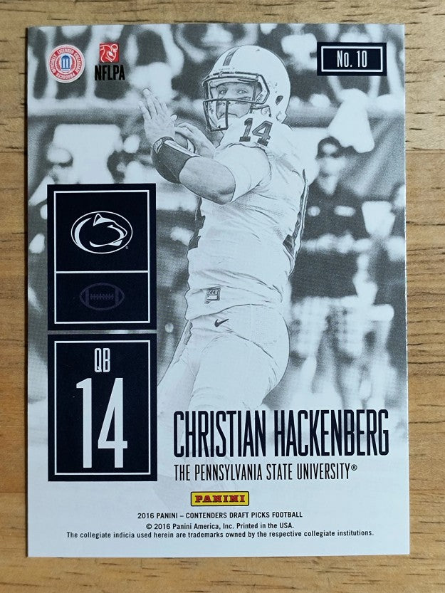 2016 Panini Contenders Draft Picks Game Day Tickets #10 Christian Hackenberg