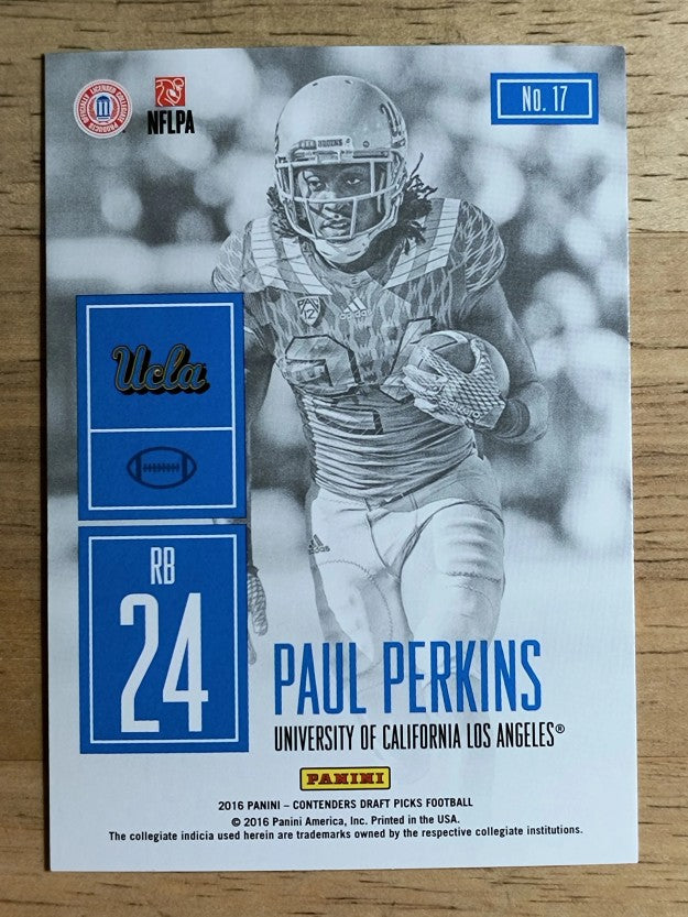 2016 Panini Contenders Draft Picks Game Day Tickets #17 Paul Perkins