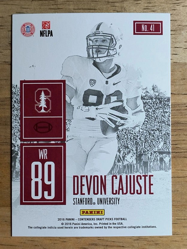 2016 Panini Contenders Draft Picks Game Day Tickets #41 Devon Cajuste