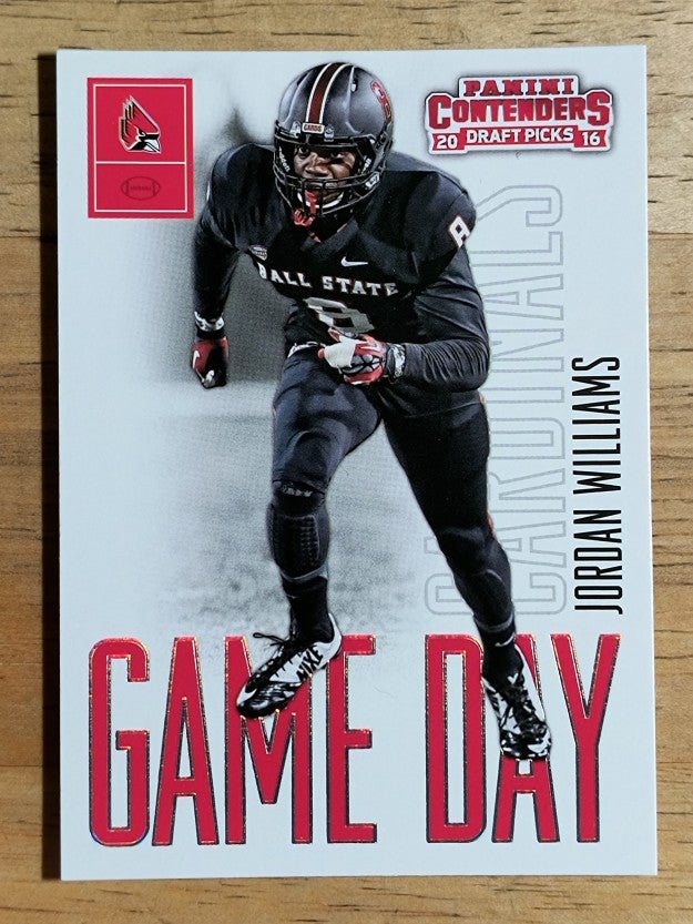 2016 Panini Contenders Draft Picks Game Day Tickets #24 Jordan Williams