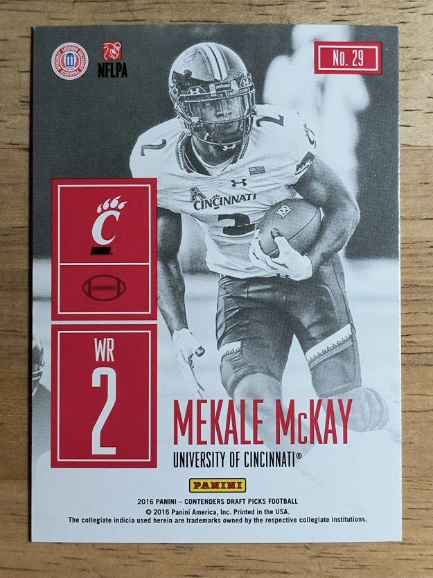 2016 Panini Contenders Draft Picks Game Day Tickets #29 Mekale McKay