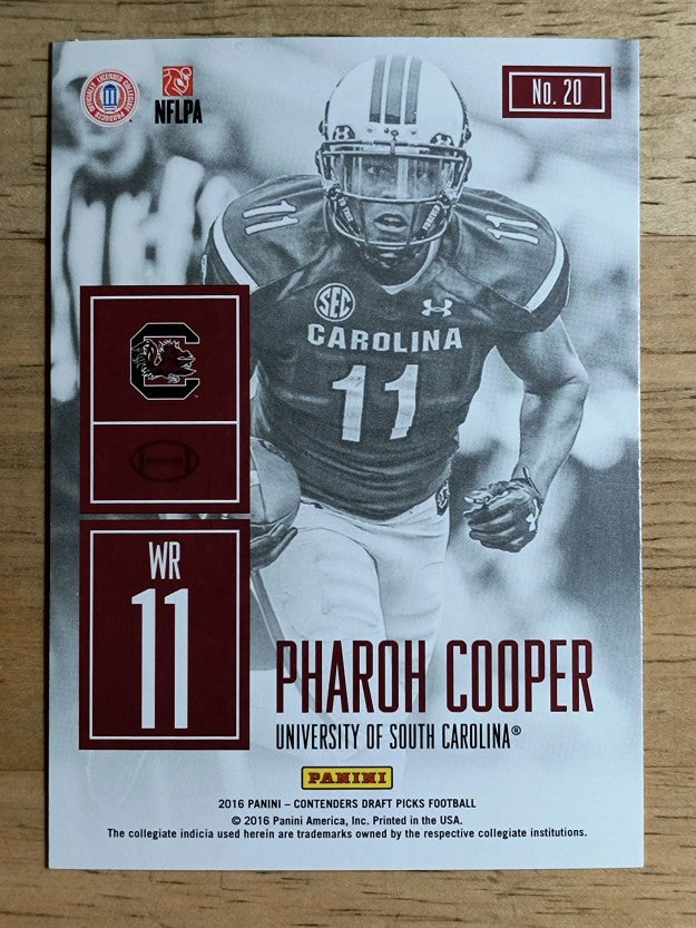 2016 Panini Contenders Draft Picks Game Day Tickets #20 Pharoh Cooper