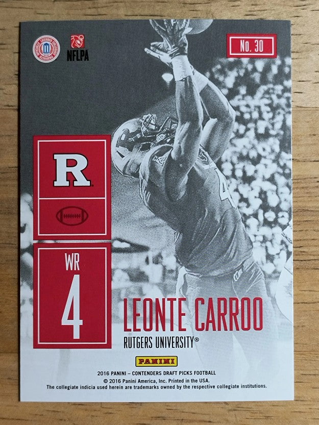 2016 Panini Contenders Draft Picks Game Day Tickets #30 Leonte Carroo