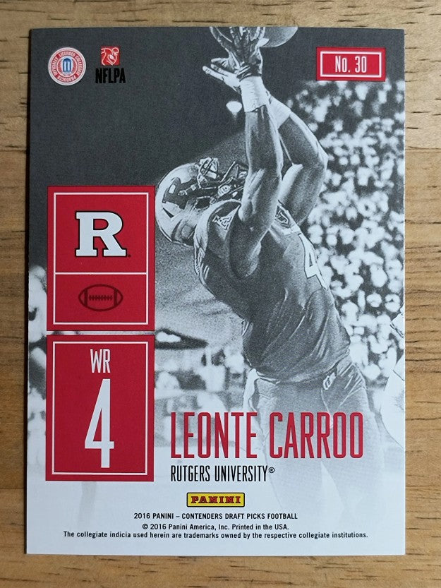 2016 Panini Contenders Draft Picks Game Day Tickets #30 Leonte Carroo