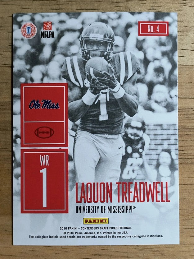 2016 Panini Contenders Draft Picks Game Day Tickets #4 Laquon Treadwell