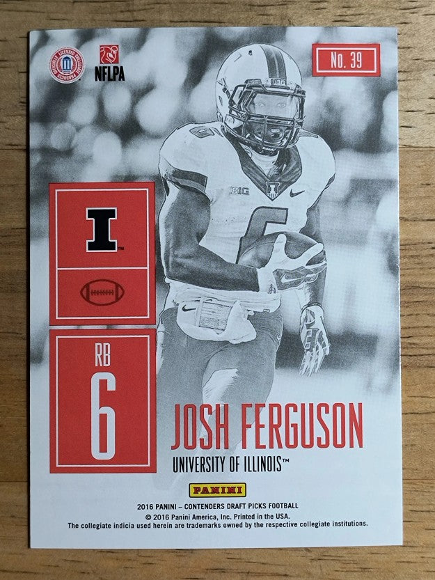 2016 Panini Contenders Draft Picks Game Day Tickets #39 Josh Ferguson