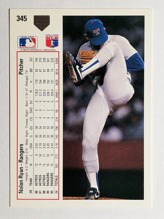 1991 Upper Deck #345 Nolan Ryan