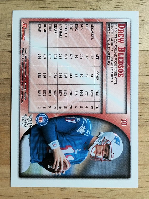 1998 Bowman #70 Drew Bledsoe
