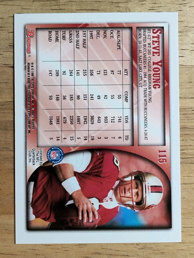 1998 Bowman #115 Steve Young
