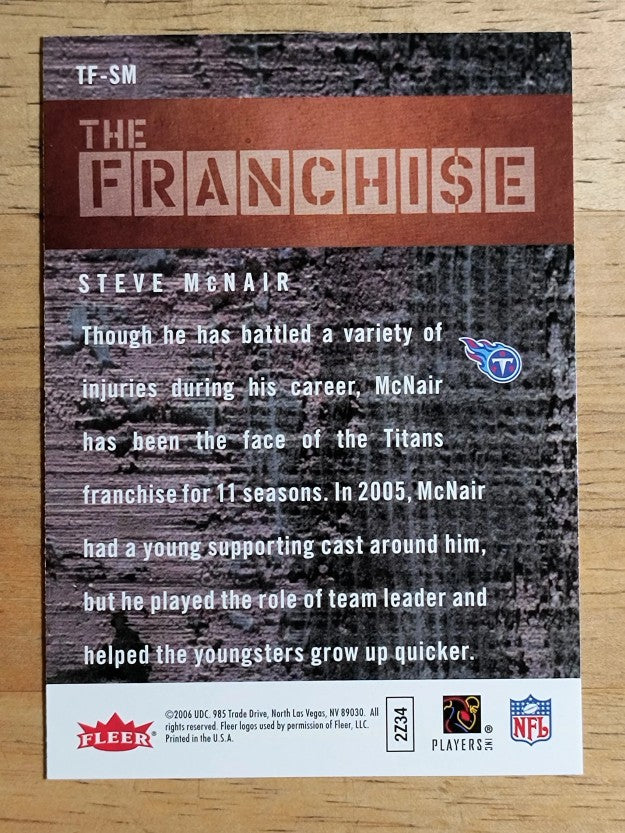 2006 Fleer The Franchise #TFSM Steve McNair