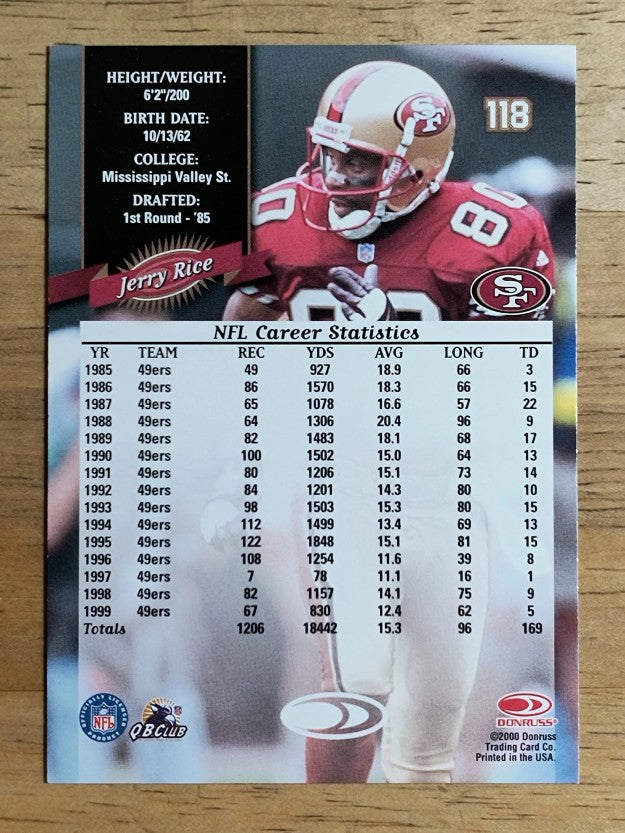 2000 Donruss #118 Jerry Rice