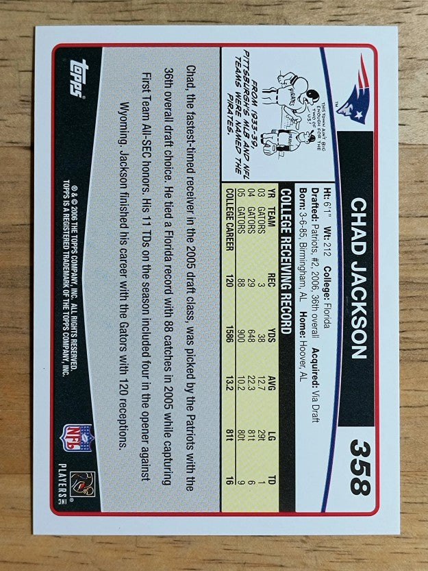 2006 Topps #358 Chad Jackson RC