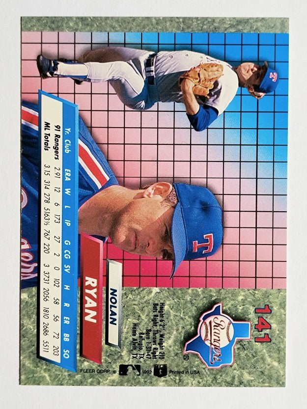 1992 Ultra #141 Nolan Ryan