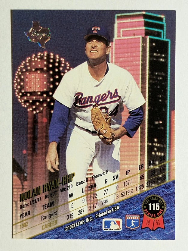 1993 Leaf #115 Nolan Ryan