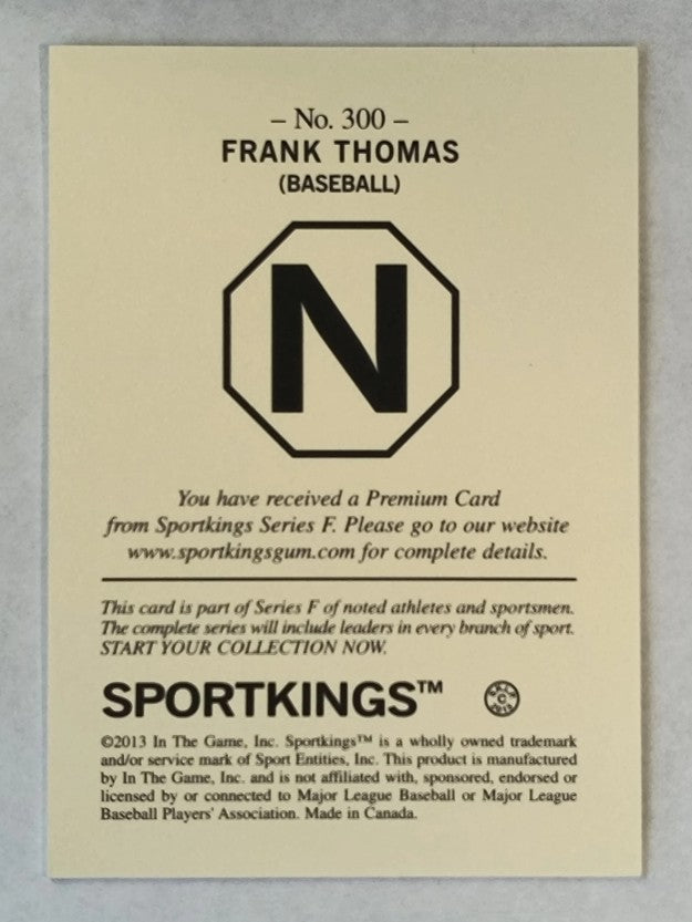 2013 Sportkings Premium Back #300 Frank Thomas