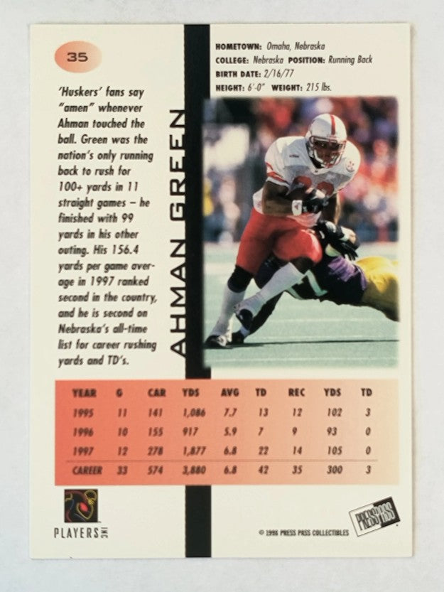 1998 Press Pass #35 Ahman Green