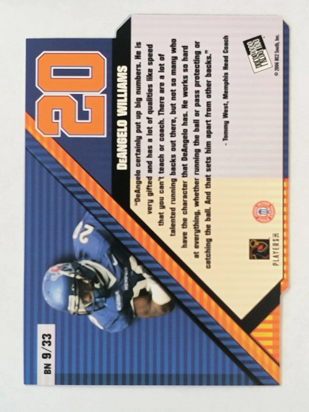 2006 Press Pass Big Numbers #BN9 DeAngelo Williams