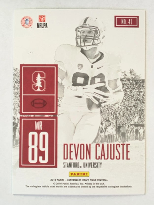 2016 Panini Contenders Draft Picks Game Day Tickets #41 Devon Cajuste