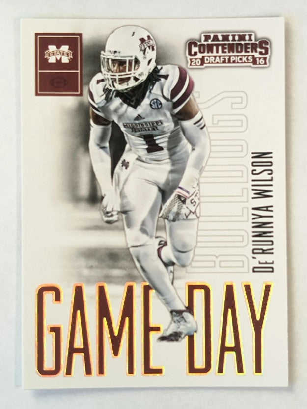 2016 Panini Contenders Draft Picks Game Day Tickets #23 De'Runnya Wilson