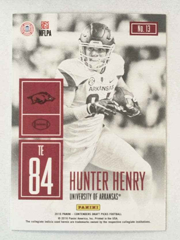 2016 Panini Contenders Draft Picks Game Day Tickets #13 Hunter Henry