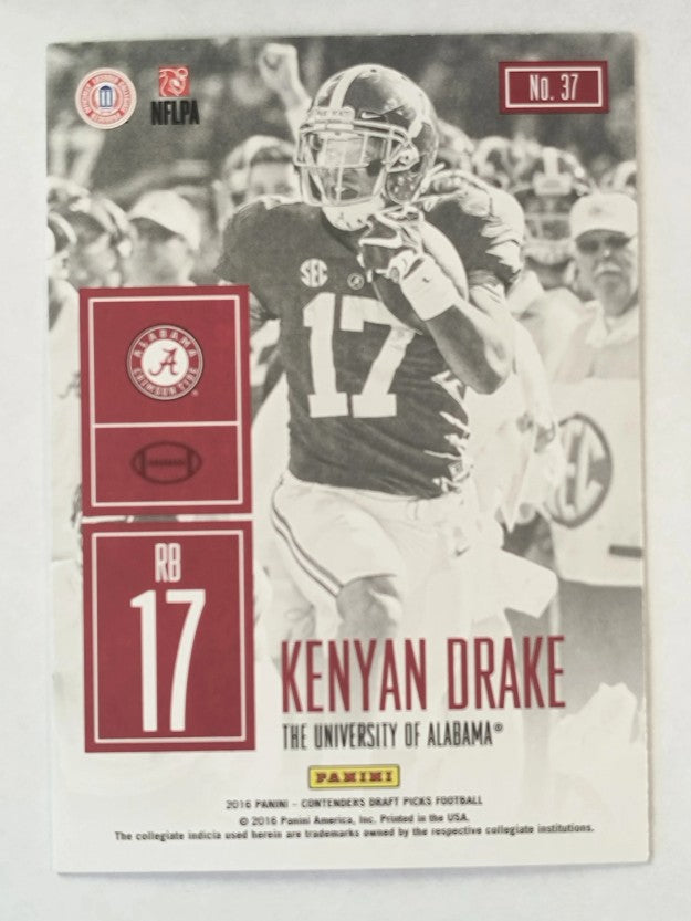 2016 Panini Contenders Draft Picks Game Day Tickets #37 Kenyan Drake