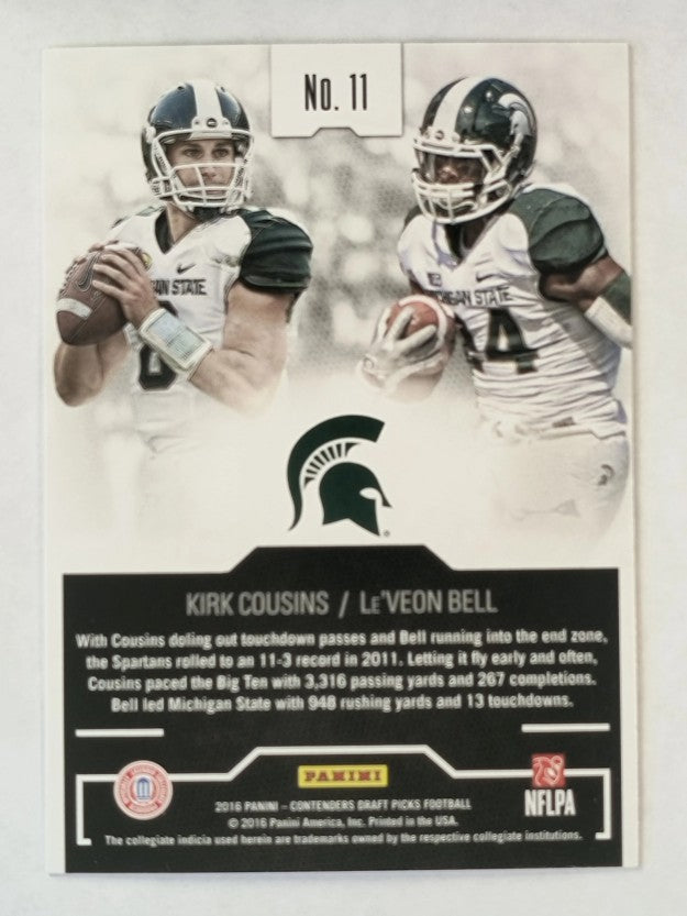 2016 Contenders Draft Picks Collegiate Connections #11 Le'Veon Bell/Kirk Cousins