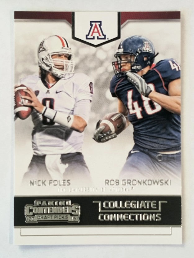 2016 Contenders Draft Picks Collegiate Connections #2 Nick Foles/Rob Gronkowski