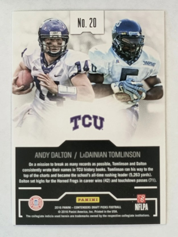 2016 Contenders Draft Collegiate Connections #20 LaDainian Tomlinson/Andy Dalton