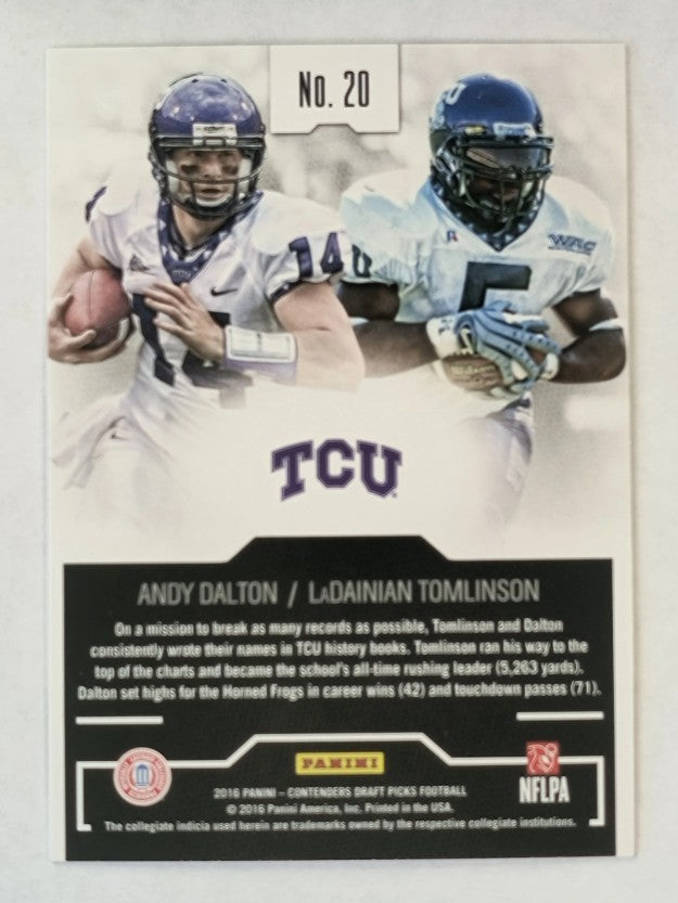 2016 Contenders Draft Collegiate Connections #20 LaDainian Tomlinson/Andy Dalton