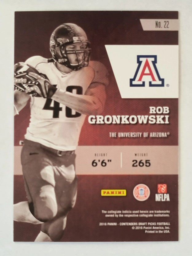 2016 Panini Contenders Draft Picks Class Reunion #22 Rob Gronkowski