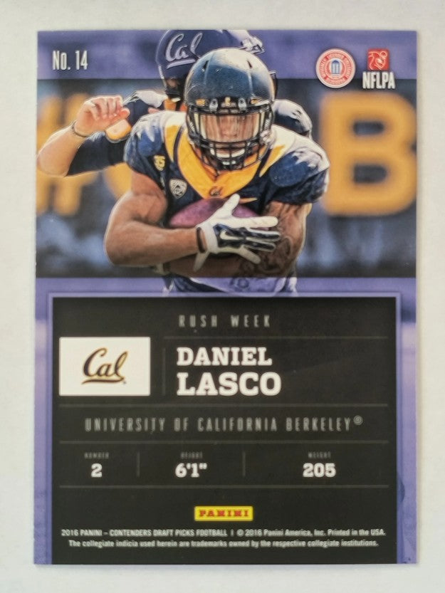 2016 Panini Contenders Draft Picks Rush Week #14 Daniel Lasco