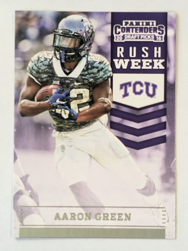 2016 Panini Contenders Draft Picks Rush Week #5 Aaron Green