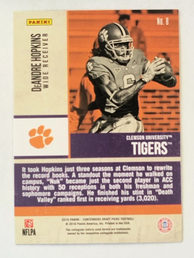 2016 Panini Contenders Draft Picks Old School Colors #8 DeAndre Hopkins
