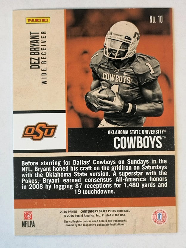 2016 Panini Contenders Draft Picks Old School Colors #10 Dez Bryant