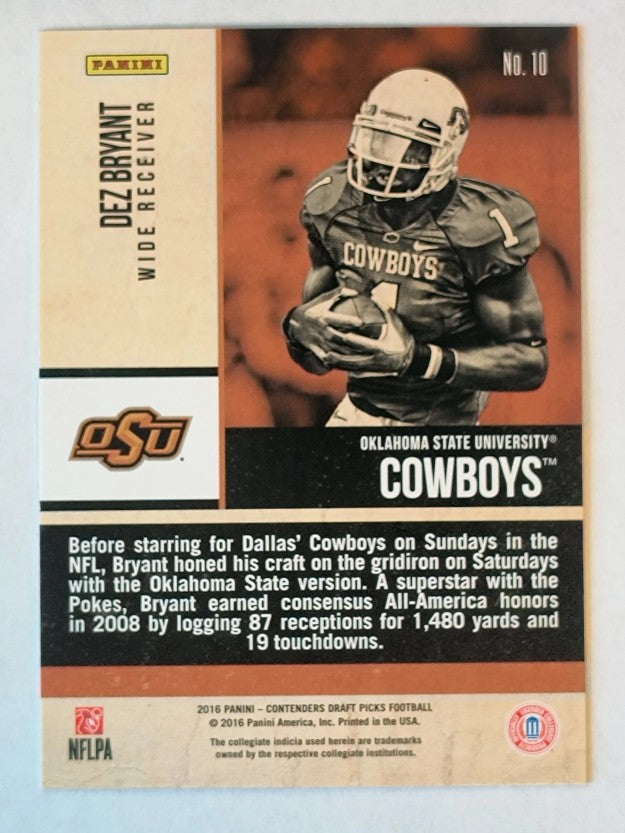 2016 Panini Contenders Draft Picks Old School Colors #10 Dez Bryant