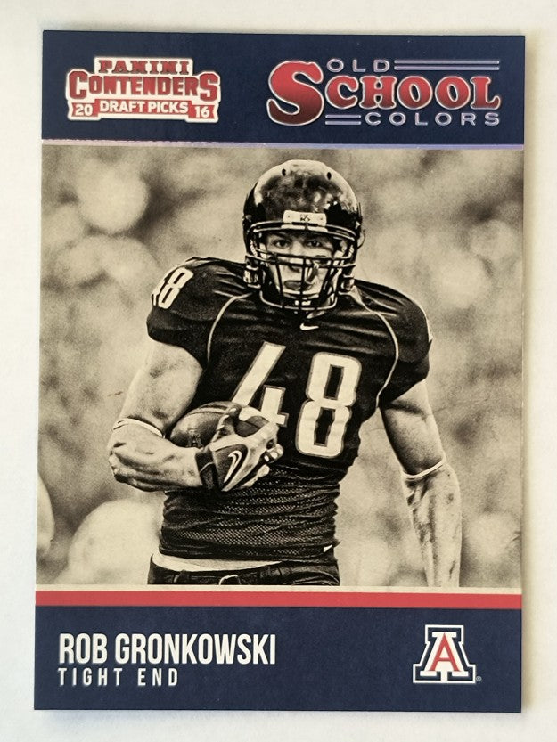 2016 Panini Contenders Draft Picks Old School Colors #22 Rob Gronkowski