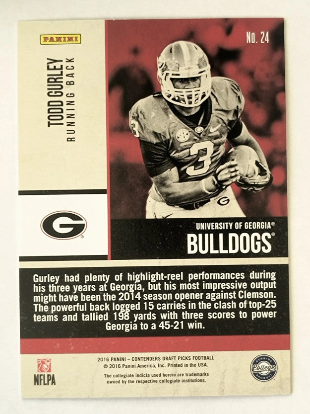 2016 Panini Contenders Draft Picks Old School Colors #24 Todd Gurley