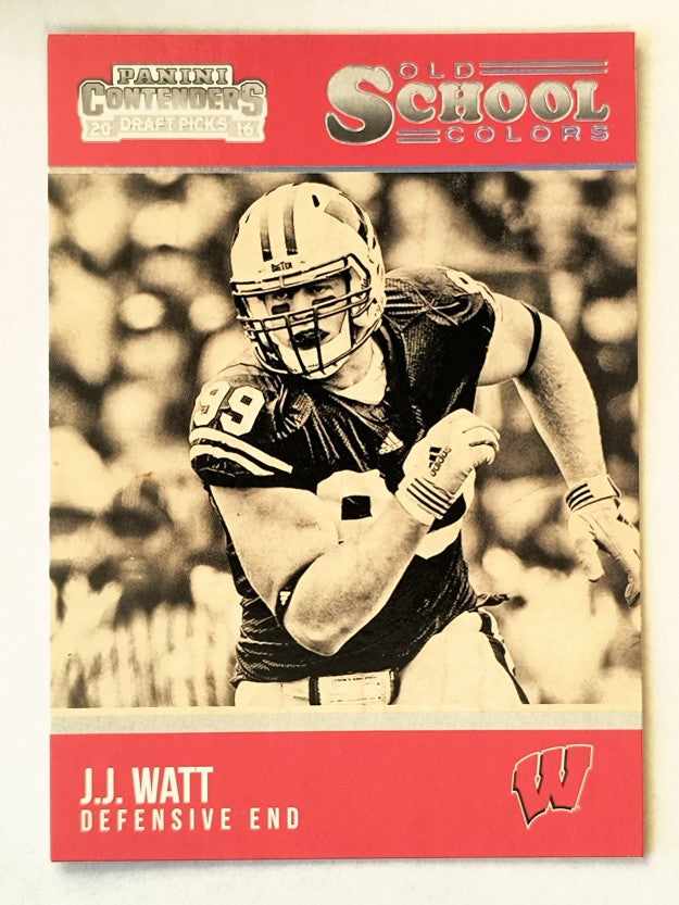 2016 Panini Contenders Draft Picks Old School Colors #11 J.J. Watt