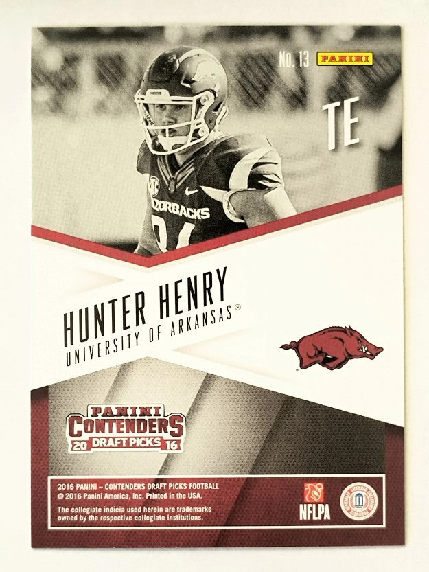 2016 Panini Contenders Draft Picks School Colors #13 Hunter Henry