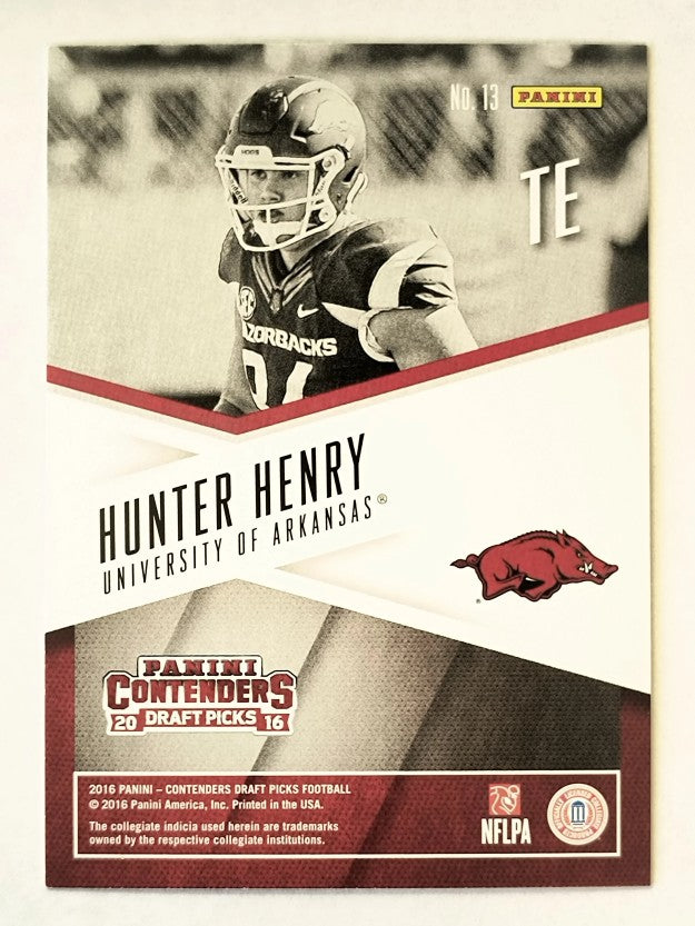 2016 Panini Contenders Draft Picks School Colors #13 Hunter Henry
