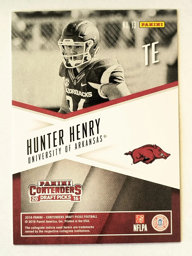 2016 Panini Contenders Draft Picks School Colors #13 Hunter Henry