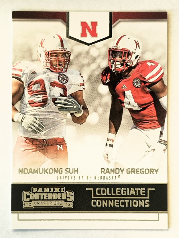 2016 Contenders Draft Picks Collegiate Connections Ndamukong Suh/Randy Gregory