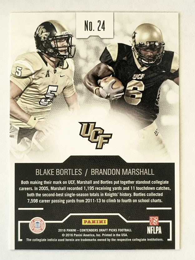2016 Contenders Draft Collegiate Connections #24 Brandon Marshall/Blake Bortles