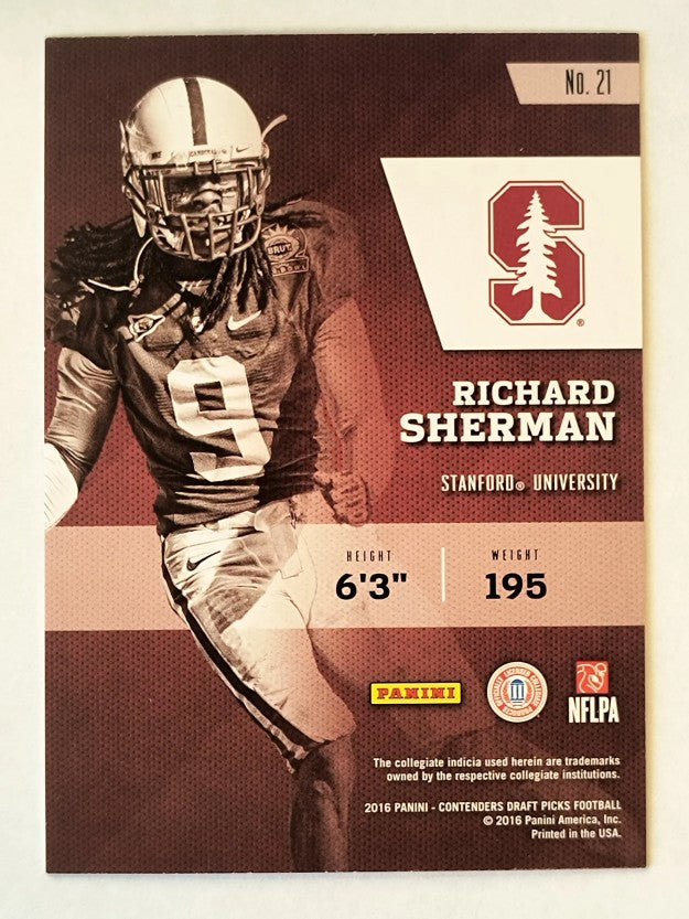2016 Panini Contenders Draft Picks Class Reunion #21 Richard Sherman