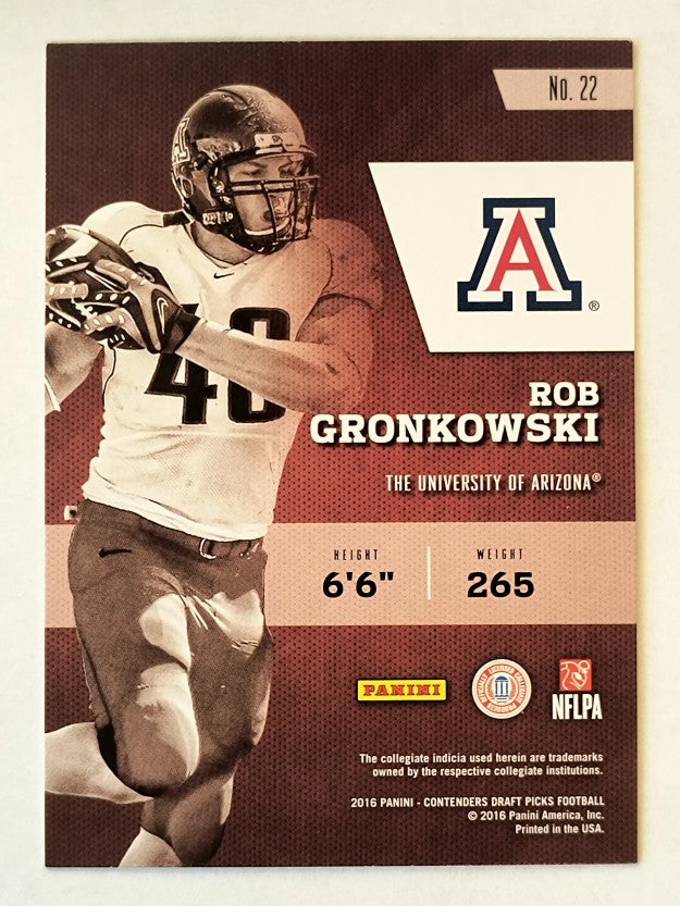 2016 Panini Contenders Draft Picks Class Reunion #22 Rob Gronkowski