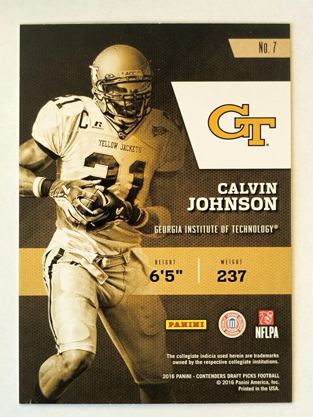 2016 Panini Contenders Draft Picks Class Reunion #7 Calvin Johnson