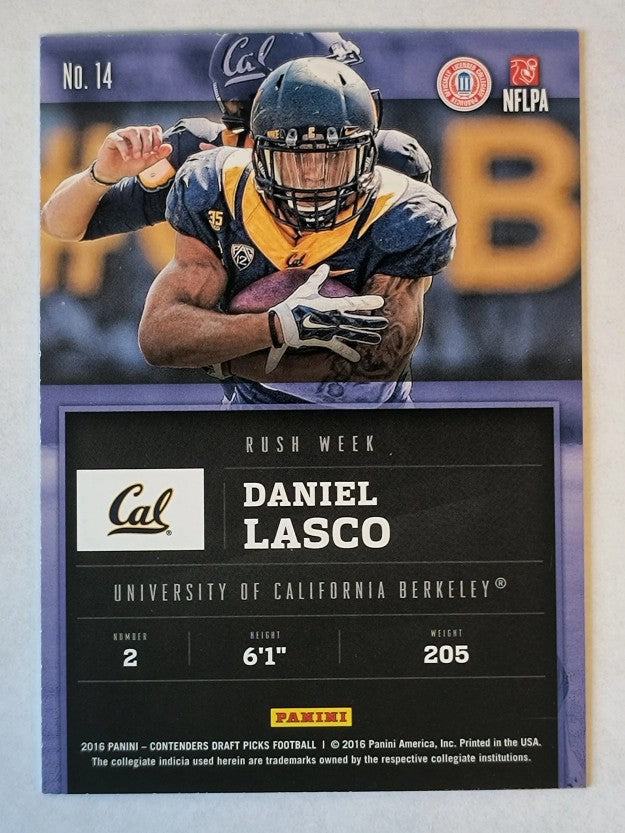 2016 Panini Contenders Draft Picks Rush Week #14 Daniel Lasco